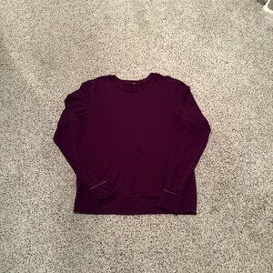 Lululemon | Long-sleeve Running Top | Plum/Burgundy | Size: 12